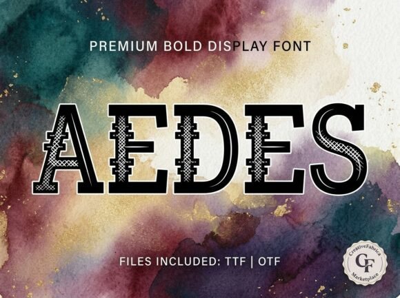 Aedes: The Decorative Typeface That Commands Attention