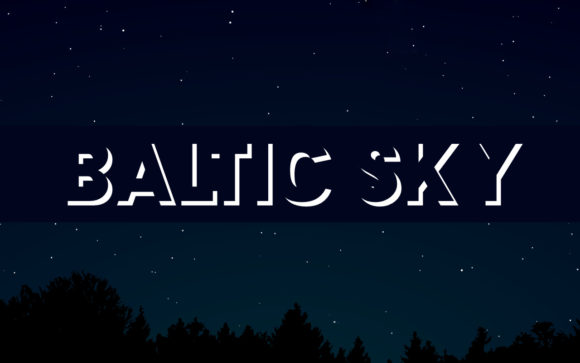Baltic Sky: The Outlined Display Font for Modern Branding