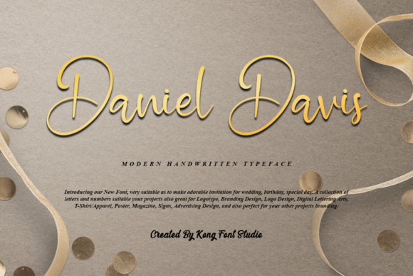 Daniel Davis: A Playful Script Font for Creative Projects