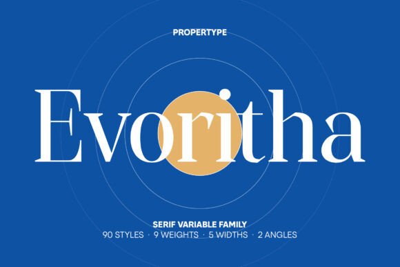 Evoritha Serif: Where Geometric Precision Meets Timeless Grace