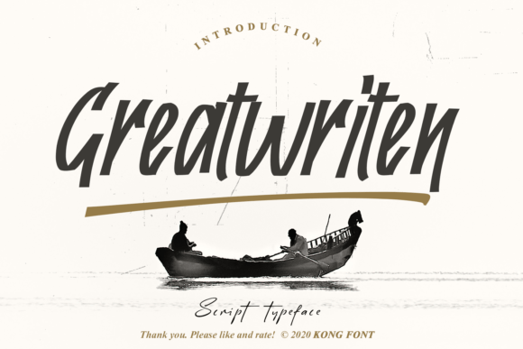 Greatwriten: A Playful Handwritten Font for Creative Projects