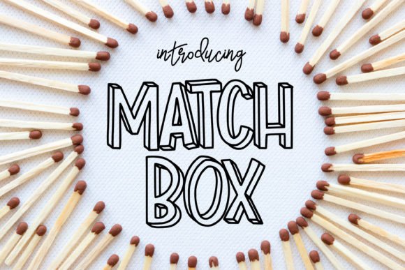 Match Box: A Bold 3D Display Font for Creative Impact