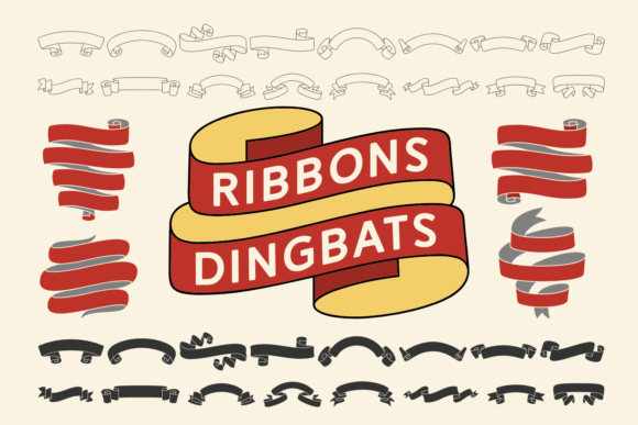 Ribbons Dingbats: Adding Playful Flair to Your Creative Projects