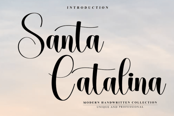 Santa Catalina: The Handwritten Script Font for Modern Elegance