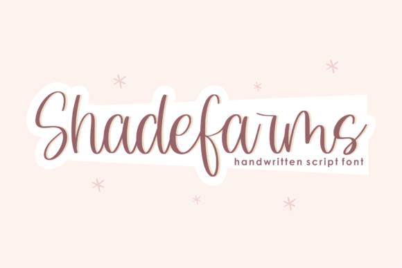 Shadefarms: A Script Font That Adds Heart to Your Creative Work