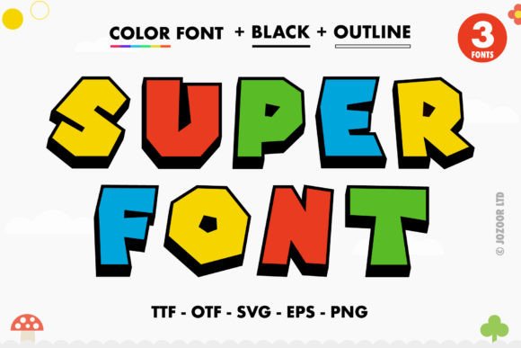 Super Font: Bold, Colorful, and Packed with Personality
