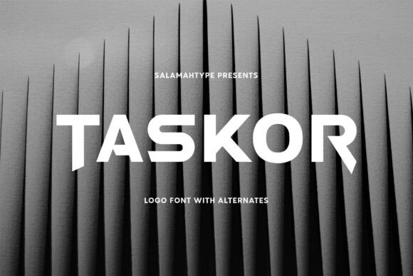 Taskor: A Bold All-Caps Typeface for Modern Branding