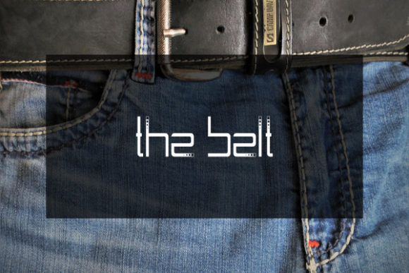 The Belt: A Modern Display Font with a Distinctive Dashed Style